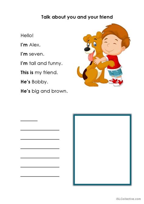 Talk About You And Your Friend English Esl Worksheets Pdf And Doc