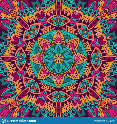 1715 flower vectors & graphics to download flower 1715. Colorful Tribal Ethnic Festive Abstract Floral Vector ...