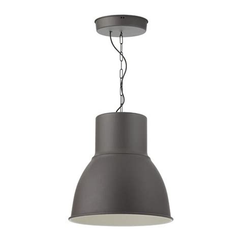 This lamp gives a pleasant atmosphere for dining, spreading direct light across your dining or bar table. HEKTAR Pendant lamp - 47 cm - IKEA