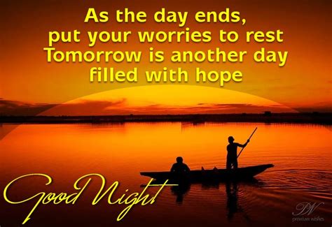 Good Night Tomorrow Is Another Day Filled With Hopes Good Night