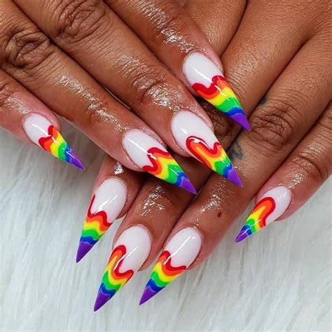 Pin On Rainbow Nails