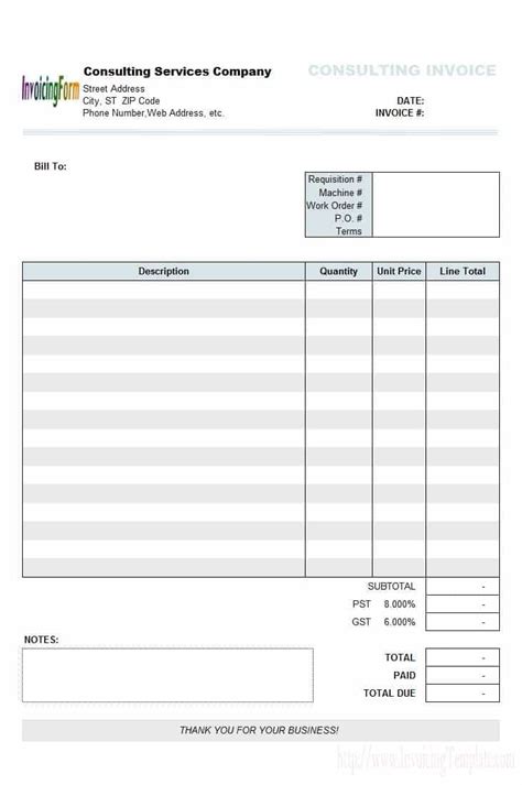 99 Creating Consultant Hourly Invoice Template With Consultant Hourly