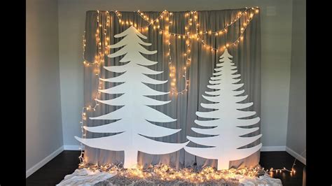 Easy And Affordable Christmas Backdrop Diy How To Youtube