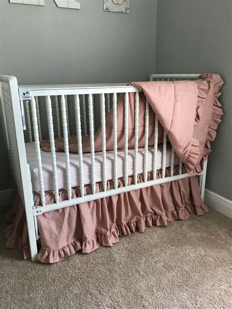 Linen Crib Bedding Etsy