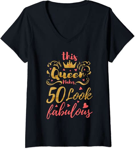 Womens 50th Birthday Women Fabulous Queen Fifty Year Old