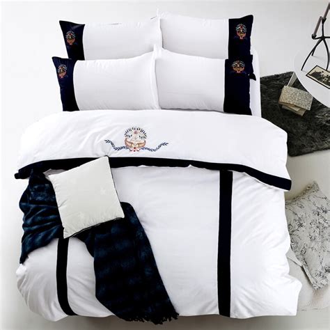 New 100 Cotton 5 Star Hotel Bedding Set Queen King 4pcs Luxury Bed