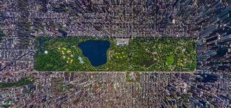 Aerial View Of Central Park In Manhattan Rpics