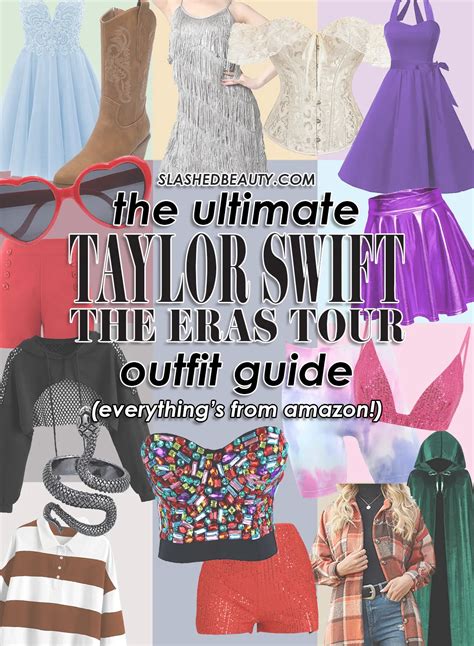 the ultimate taylor swift eras tour outfit idea guide slashed beauty