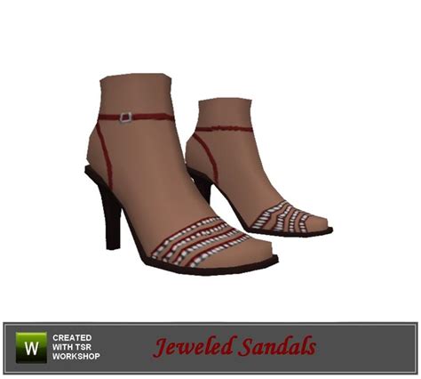 The Sims Resource Jeweled Sandals
