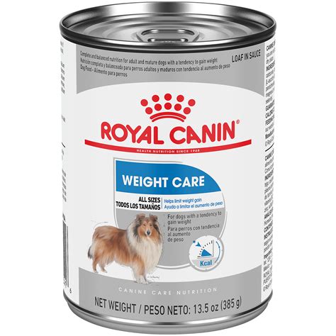 With over 50 years of scientific research and observation, royal canin continues to deliver targeted nutrition to feed every pet's magnificence. Weight Care Loaf in Sauce Canned Dog Food - Royal Canin
