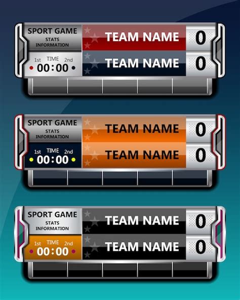 Premium Vector Scoreboard Broadcast Graphic And Lower Thirds Template