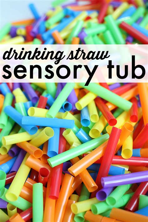 Drinking Straw Sensory Tub I Can Teach My Child