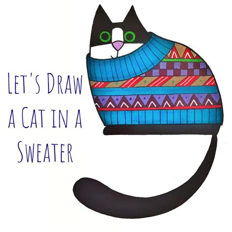 How To Draw A Cat In A Sweater Booth And Dimock Memorial Library