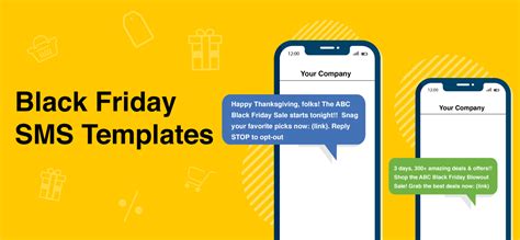12 Text Message Template Samples for Black Friday Promotions