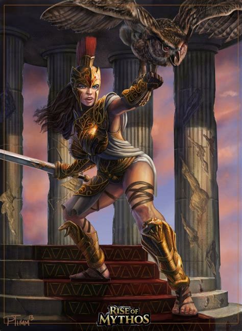 Athena By Ptimm On Deviantart Athena Goddess Greek Mythology Art Fantasy Female Warrior