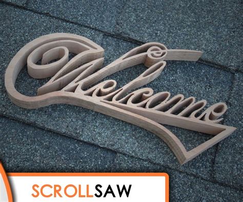 Welcome Sign Scroll Saw Project With Pictures