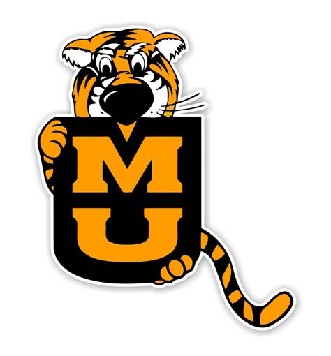 Missouri Tigers Mascot Mizzou Precision Cut Decal Sticker