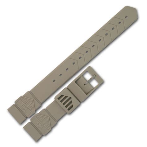 Ladies Tag Heuer Gray Rubber Strap 18x16 Gray And Sons Jewelers