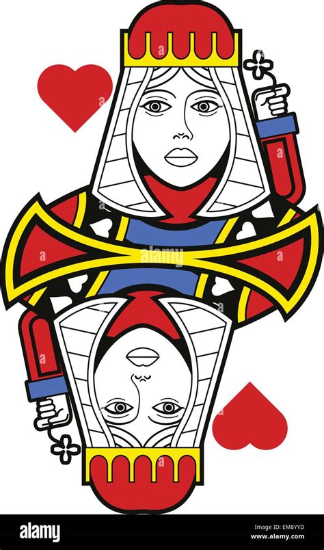 Queen Of Hearts Playing Card Clipart