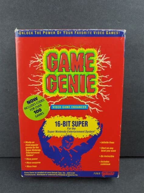 Game Genie Galoob For Super Nintendo Snes For Sale Online Ebay