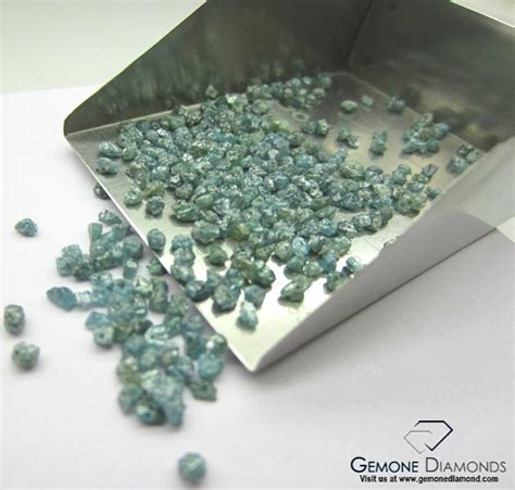 High Quality Opaque Clarity Natural Greenish Blue Rough Diamond Drilled