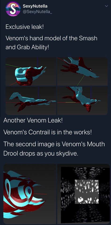 This is the na east start time. Venom skin details (Via: @SexyNutella_) Fortnite ...