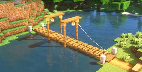 Minecraft Simple Suspension Bridge Ideas And Design
