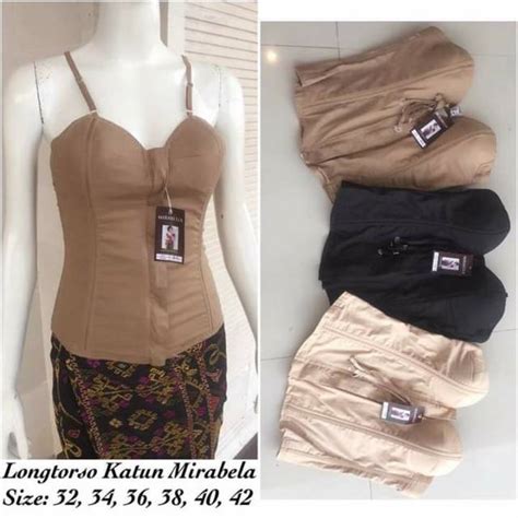 Longtorso Bali Cotton Inner Kebaya Cool Material Corset Shopee Malaysia