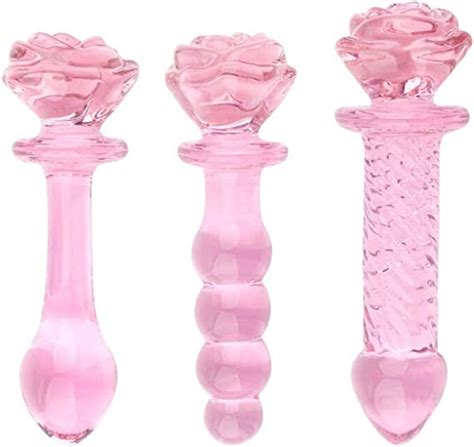 Luxury High Grade Crystal Rose Glass Pênǐs Ðildô Mässäge Jewelry Trạnsparént Pénís