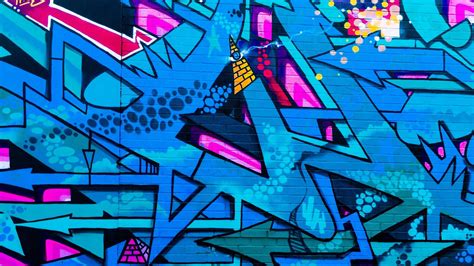 Download Wallpaper 2048x1152 Graffiti Street Art Colorful Wall