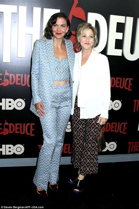 Maggie Gyllenhaal Flashes Midriff For The Deuce Premiere