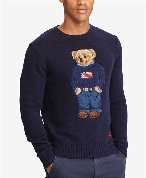 Polo Ralph Lauren Wool Bear Sweater In Blue For Men Save 40 Lyst