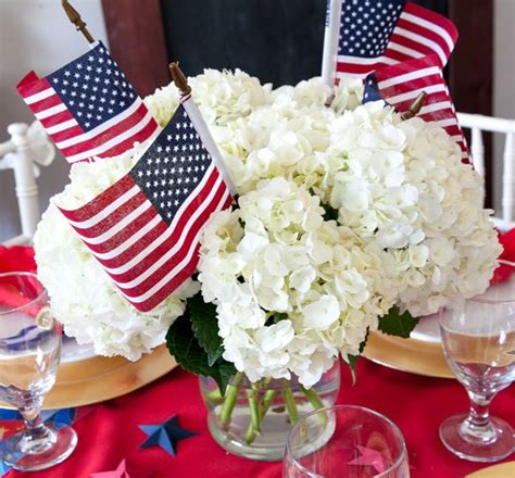 Easy Patriotic Tablesetting And Centerpieces For 4th Of July 4thofjuly