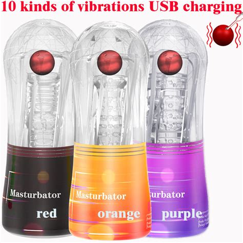 Masturbation Cup Masturbator Realistic Vagina Electric Sucking Sex Toys