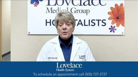 A Message From Susan Lewis Md Medical Director At Lovelace Health System Youtube