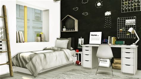 Scandinavian Style Boys Room Ikea Mandal Single Bed