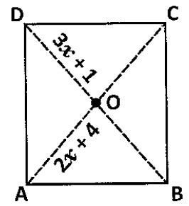 ABCD Is A Rectangle Its Diagonals Meet O Find X OA X And OD X