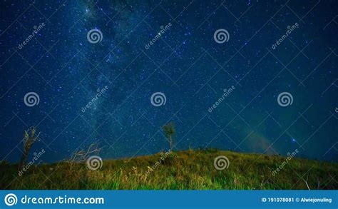 Milky Way And Stars Galaxy Across The Night Sky Stock Image Image Of