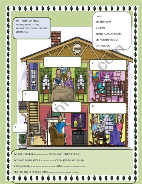 The House Of My Dreams Esl Worksheet By Nora85