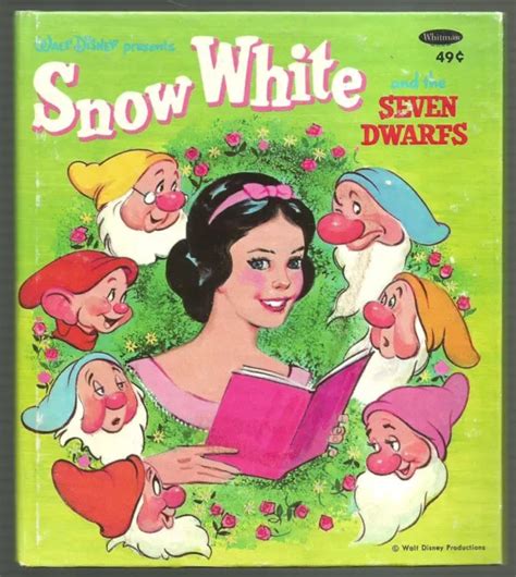 Vintage Disney Whitman Tell A Tale Book Snow White And The Seven Dwarfs