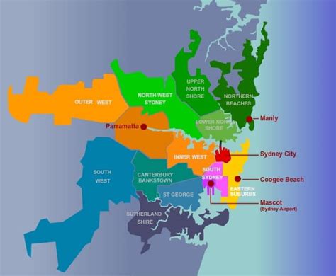 Scalablemaps Vector Map Of Sydney Gmap Regional Map T