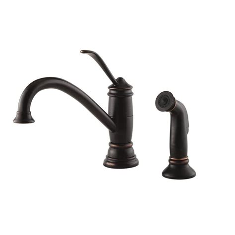Kitchen faucets with pull down sprayer, farmhouse kitchen faucet oil rubbed bronze commercial modern high arc stainless steel single handle single hole for utility rv laundry sinks. Pfister Brookwood Single-Handle Standard Kitchen Faucet ...