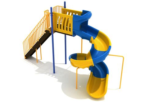 8 Foot Sectional Spiral Slide A Tall Slide With A 360° Degree Twist