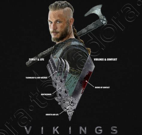 Tee Shirt Ragnar Lodbrok Vikings Tostadora Fr