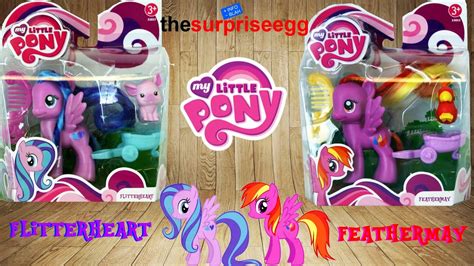 My Little Pony Feathermay And Flitterheart With Animal Friend Toys