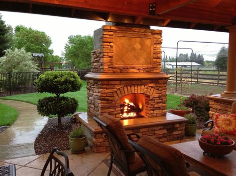 Building An Brick Outdoor Fireplace Together Fireplace Design Ideas