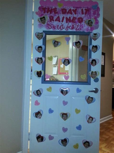 Pre-k Valentine Classroom Door! The Day It Rained ...