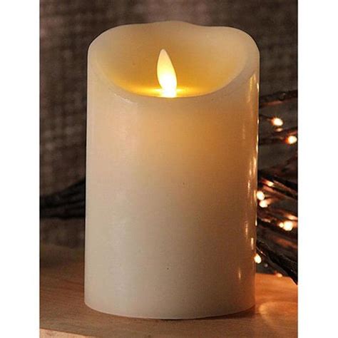 Northlight 5 In Battery Operated Led White Electric Pillar Candle With