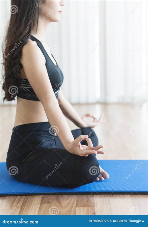 Young Asian Woman Practicing Yoga Stock Photo Image Of Practice