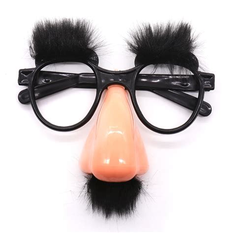 Funny Big Nose Eyeglasses Halloween Black Moustache Glasses For